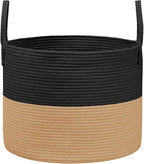 JMvicyroam 65L Extra Large Machine Washable Cotton Rope Blanket Basket by JMvicyroam