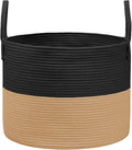 JMvicyroam 115L Extra Large Machine Washable Cotton Rope Blanket Basket by JMvicyroam