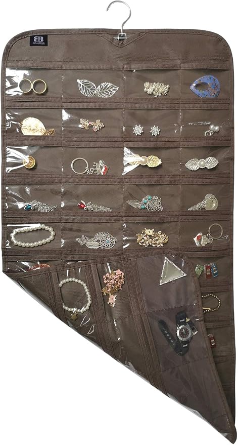 BB Brotrade Hanging Jewelry Organizer,Accessories Organizer,80 Pocket Organizer for Holding Jewelries - Image 3