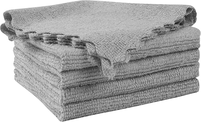 Orighty Microfiber Cleaning Cloth 5 Pack, Grey Cleaning Rags 12x11 inch by AllRightinOrighty
