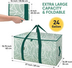 BALEINE 2-Pack Oversized Moving Bags with Reinforced Handles, Heavy-Duty Storage Tote for Clothes, Moving Supplies (Antique Folidage, 2-Pack) - Image 2
