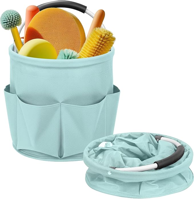 17L Cleaning Caddy for Cleaning Supplies with Handle,Cleaning Supplies Organizer Bucket for Home Garden by Ashmacdo