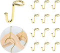 Clothes Hanger Connector Hooks, 36 Pack Gold Metal Cascading Extender Clips, Sturdy Mini Hanger Hooks for Velvet Hangers, Closet Space Saving Organizer by Koobay