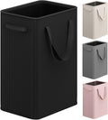Optish 90L Slim Laundry Hamper, Large Laundry Basket With Handles, Black Narrow Laundry Basket for Dorm, Bedroom, Living Room, Collapsible Laundry Hamper by Optish
