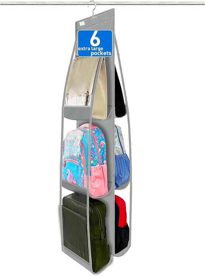 Purse Organizer for Closet, Heavy Duty Hanging Handbag Storage by Zebricolo