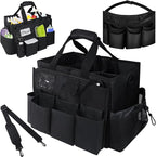ZKOO Cleaning Bag Cleaning Caddy Organizer, Wearable Cleaning Caddy with Waist & Handles for Cleaning Tool Organizers, Extra-Large Cleaning Caddy Bag Adjustable Compartments for Housekeeping,Gardening by ZKOO