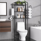 3-in-1 Over the Toilet Storage Rack, 3-Tier Toilet Organizer Shelf by Unknown