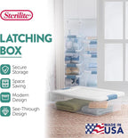 Sterilite Latching Box with Lids for Home and Office, 32 Quart, 6-Pack | Heavy-Duty and Stackable Plastic Containers with Latches for Closet, Cabinet, Bedroom, Bathroom and Dorm Room Organization - Image 3