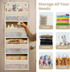 Over the Door Organizer 4 Shelves & 4 Side Pockets, Hanging Door Storage - Image 6