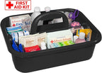 Akro-Mils 09185 Plastic Tote Tool & Supply Cleaning Caddy with Handle, 18-3/8-Inch x 13-7/8-Inch x 9-Inch, Black - Image 7