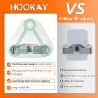 hookay 10lbs Broom and Mop Grippers Wall Hooks, 4 Hangers and 12 Adhesive Strips, Damage-Free No Tools Hanging Organizer for Home Organization, Holds up to 10 lb - Image 2