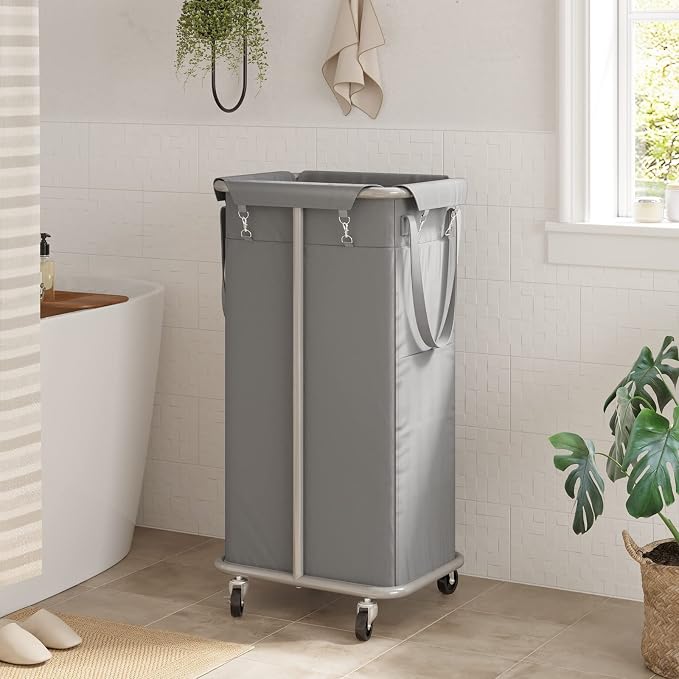WOWLIVE 100L Rolling Laundry Basket with Wheels, Tall Laundry Hamper - Image 3