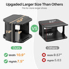 Shoe Racks for Closet, 5 Tiers Stackable Shoe Rack for Front Door Entrance Free Standing Plastic Shoe Stand Narrow Tall Vertical Shoe Rack, Closet Shoe Organizer for Small Spaces Shoe Storage - Image 6