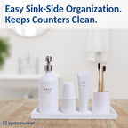 Spacewiser Silicone Countertop & Vanity Bathroom Tray – 2 PC 11.7" - Image 4