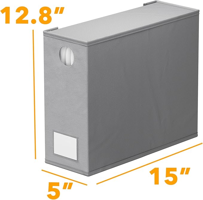 SpaceAid 6 Pack Bed Sheet Organizers and Storage, Foldable Sheet Organizer for Linen Closet, Sheets Set Folder Keeper with Window XL (Queen & King Size) Bedding Container (Gray, 6 Pack) - Image 7