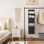 GRANNY SAYS Hanging Closet Organizer, 5 Drawers, 6 Shelves, 4 Pockets | Hanging Closet Organizer with 5 Different Drawer Designs, 6 Shelves & Reinforced Structure for Organized Small Spaces, Black - Image 4