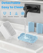 Toothbrush and Toothpaste Holders for Bathrooms Countertop - Detachable 5 Slots Kids Electric Toothbrush Holders Set Wall Mounted with Removable Dividers for Bathroom Decor and Accessories Organizer - Image 4