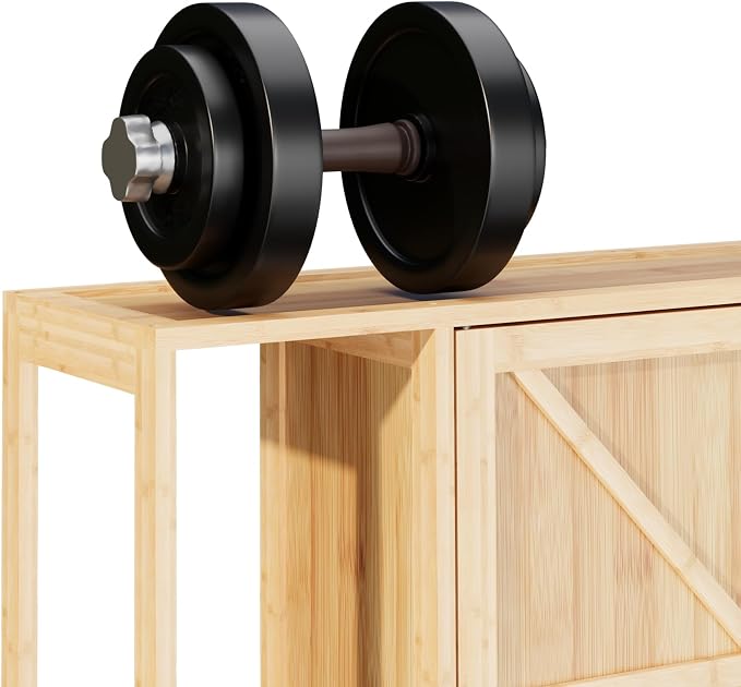 Bamboo Over-the-Toilet Storage Cabinet with Shelves for Small Bathrooms - Image 6