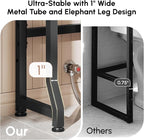 USHOWER Brown Over The Toilet Storage Cabinet with Barn Doors - Image 5