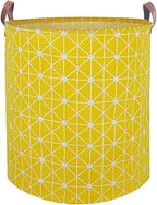 Waterproof Laundry Hamper Collapsible Laundry Basket Leather Handle Laundry Bag Large Clothes Storage Toy Organization for Bathroom Bedroom Laundryroom College Dorms (Nursery Bins Boxes-002) by %E2%80%8ETeLUVHome