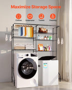 VEVOR Over Washer and Dryer Storage Shelves 6-Tier Laundry Room Drying Rack - Image 4
