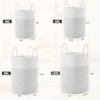 Artfeel Laundry Basket,Woven Cotton Rope Laundry Hamper,100L Versatile Storage for Dirty Clothes,Baby Toys,and Blankets in Bathroom, Nursery,and Living Room - Image 3
