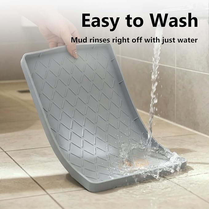 Mateeylife Under Sink Mat Kitchen Waterproof, Silicone Sink Tray 22"X34" - Image 7