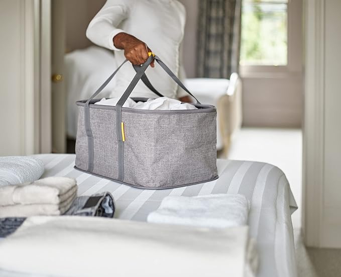 Joseph Joseph Hold-All - Collapsible Folding 35L/9.2 Gallon Washing Laundry Basket Bag, Durable Fabric, Moisture Resistant - Image 4