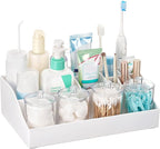 Vtopmart 5 PCS Bathroom Countertop Organizer Sets, White by Vtopmart