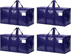 Songrey Extra Large Heavy Duty Moving Bags, 4 Pack, Dark Blue by Unknown