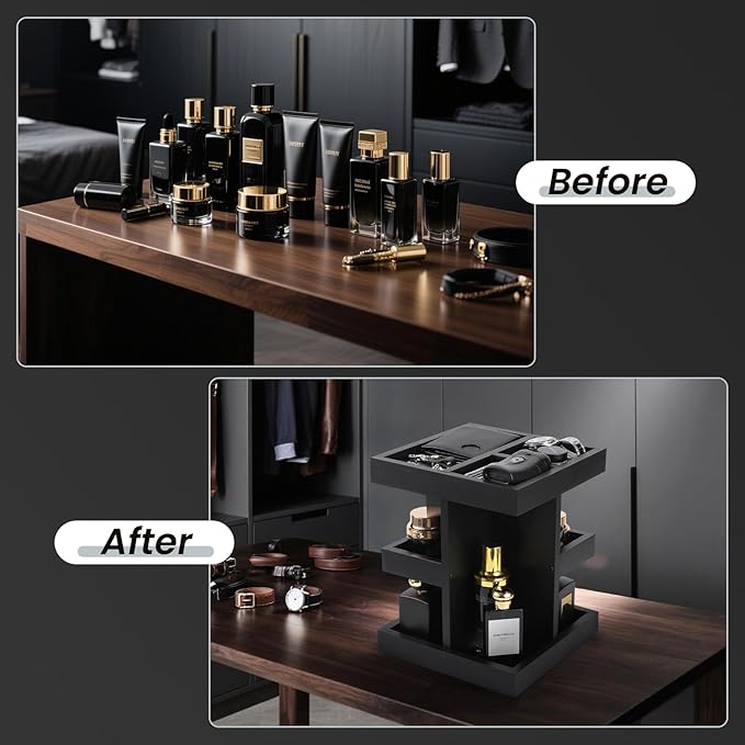 EXIN DECHEN Cologne Organizer for Men,Cologne Stand,Birthday Gifts for Men - Image 6