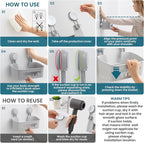 TAILI Shower Caddy Suction Cup, Bathroom Organizer Shelves Grey 2 pack - Image 6
