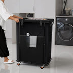 Laundry Hamper with Wheels, 200L Rolling Laundry Basket with Bag & Handles - Image 7