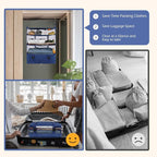 Surblue Hanging Closet Storage Bag Collapsible 3-Shelf Washable Oxford Fabric with 2 Hooks (XL 17.71 * 11.81 * 20in, Blue) - Image 4