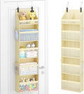 Lifewit 5 Tier Over the Door Organizer, Diaper Hanging Storage, Beige by Lifewit