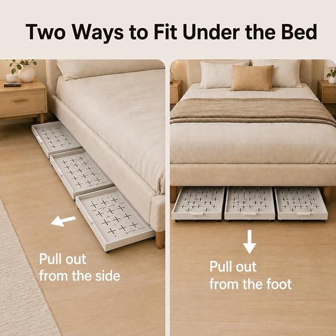 Fokyfok Under Bed Drawers,Under Bed Storage,Under Couch Drawer,1PC - Image 7
