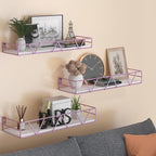 Floating Shelves Set of 3, Wood Wall Shelf, Farmhouse Shelf for Bedroom - Image 2