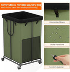 Laundry Hamper with Wheels, 150L Rolling Laundry Basket with Bag & Handles - Image 6