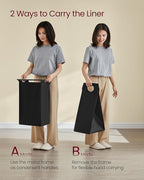 VASAGLE Laundry Hamper with Shelf, 4 Pull-Out Bags, 4 x 10.6 Gallons (40L) - Image 7