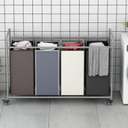 LINZINAR 4 Bags Laundry Hamper, Assorted Laundry Basket 180L Laundry Sorter - Image 3