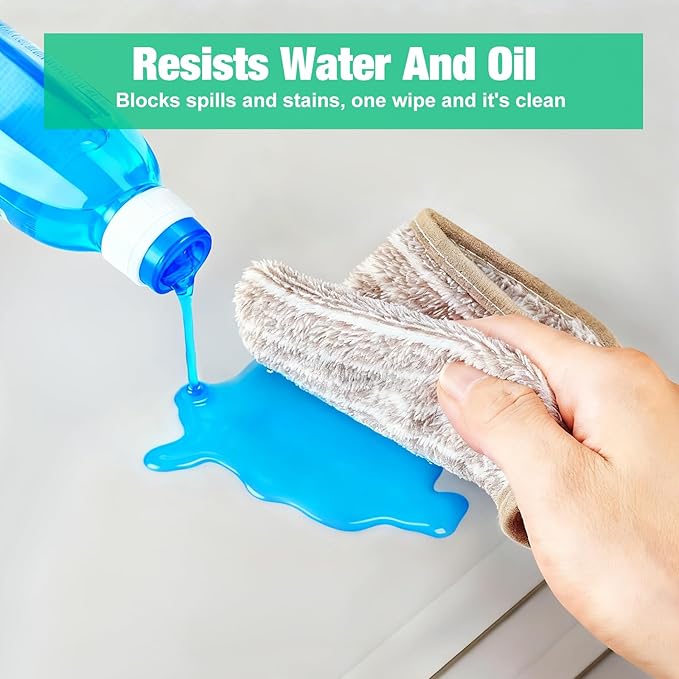 Under Sink Mat 22 X 19, Waterproof Silicone Cabinet Kitchen Liner, Beige - Image 3