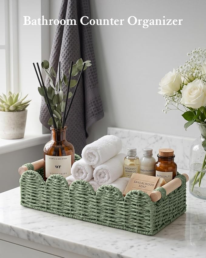 Toilet Paper Storage Basket for Toilet Tank, Bathroom Organizer - Image 5