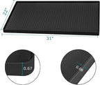 Under Sink Mat 31 x 22, Silicone Under Sink Liner for Kitchen Waterproof Bathroom Cabinet Mat, Black - Image 3