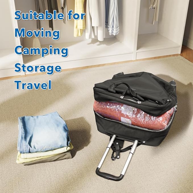 16 Pack Vacuum seal bags for clothing With Coldless Pump, Vacuum Storage Bags,Space Saver Sealer Bags, Pillows, Comforters, Blankets, Bedding,Travel - Image 3