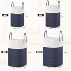 Laundry Basket,Woven Cotton Rope Laundry Hamper,Versatile Storage for Dirty Clothes,Baby Toys,and Blankets in Bathroom, Nursery,and Living Room (Blue, 60L) - Image 3