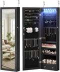 DUMOS 6 LEDs Mirror Jewelry Organizer Cabinet, Jewelry Armoire, 47.2 Inch by DumosLifestyle