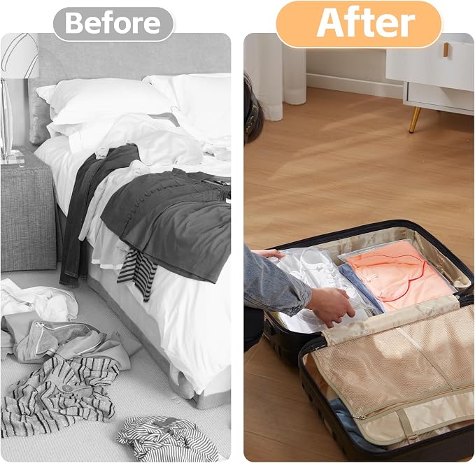 50pcs Clear Zipper Clothing Bags, 14x16 Inch Plastic Clothing Shipping Bags - Image 5