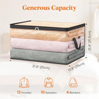 Lifewit 8 Pack Clear Clothes Storage Bags, 60L Blanket Storage with Zipper - Image 4