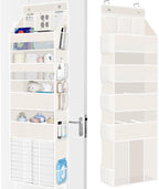 WISELIFE 5-Tier Over the Door Organizer for Nursery Hanging, Beige by WiseLife