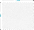 Orighty Microfiber Cleaning Cloth 5 Pack, White Cleaning Rags 12x11 inch - Image 4